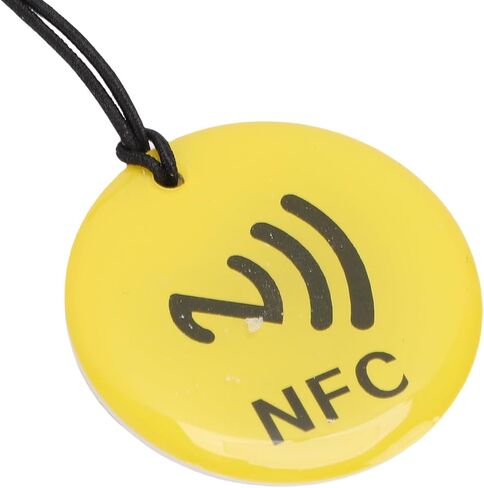 NFC Key Fob 10pcs، NTAG213 Chip Fob القابلة للبرمجة لجميع هواتف NFC، سلسلة مفاتيح صفراء مع عمر طويل، كثافة مسح عالية، برنامج سهل -، خفيف الوزن in Kuwait