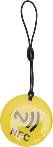 NFC Keychain NTAG213 Chip Programmable NFC Fob Yellow 10pcs for All Enabled Mobile Phones in Kuwait