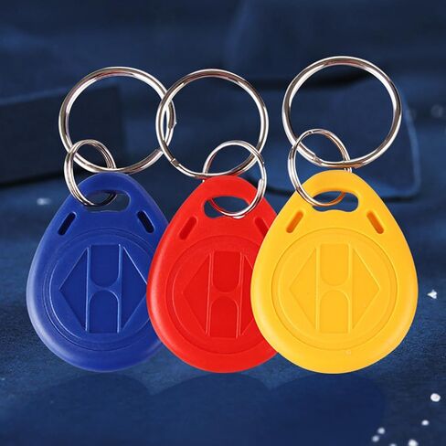 100-pack RFID Keychains, 125KHz Access Control Card ID Cards, Suitable for Access Control Systems, Keychain Card Token Tags (Blue) in Kuwait