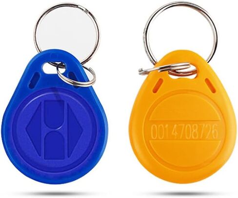 100-pack RFID Keychains, 125KHz Access Control Card ID Cards, Suitable for Access Control Systems, Keychain Card Token Tags (Blue) in Kuwait