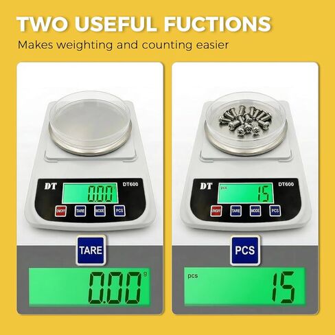 Digital Lab Scale 1000g x 0.01g High Precision Analytical Balance Electronic Scale, LCD Display and Counting for Laboratory Jewellery Kitchen Scientific in Kuwait