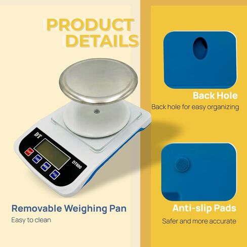 Digital Lab Scale 1000g x 0.01g High Precision Analytical Balance Electronic Scale, LCD Display and Counting for Laboratory Jewellery Kitchen Scientific in Kuwait