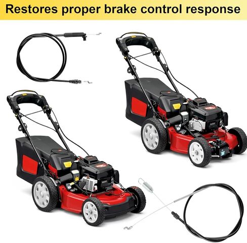 طقم كابل القيادة والفرامل لجهاز Toro Recycler 22 Personal Pace | يتضمن كابل جر 105-1844، كابل فرامل 104-8676، للجزازات ذاتية الدفع للمحرك الخلفي، يستبدل 290-927 290-919 in Kuwait
