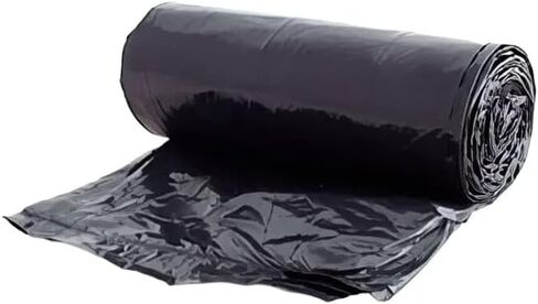 فيكتوريا باي 43 بوصة × 46 بوصة 45-50 جالون LLDPE بطانات علب بلاستيكية سوداء بدون قلب، 1.2 مل، 100/علبة in Kuwait