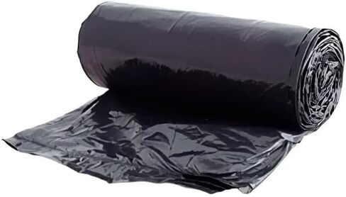 فيكتوريا باي 43 بوصة × 46 بوصة 45-50 جالون LLDPE بطانات علب بلاستيكية سوداء بدون قلب، 1.2 مل، 100/علبة in Kuwait