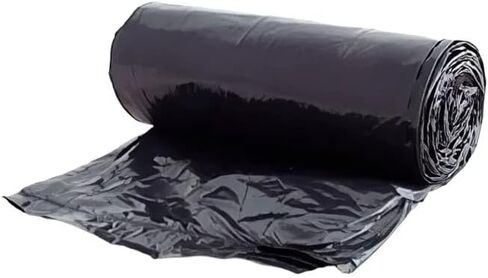 فيكتوريا باي 43 بوصة × 46 بوصة 45-50 جالون LLDPE بطانات علب بلاستيكية سوداء بدون قلب، 1.2 مل، 100/علبة in Kuwait