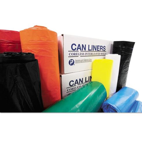 Inteplast Group SL3339XHW2 Institutional Low-Density Can Liners, 33 gal, .70 mil, 33 x 39, White (Case of 150) in Kuwait