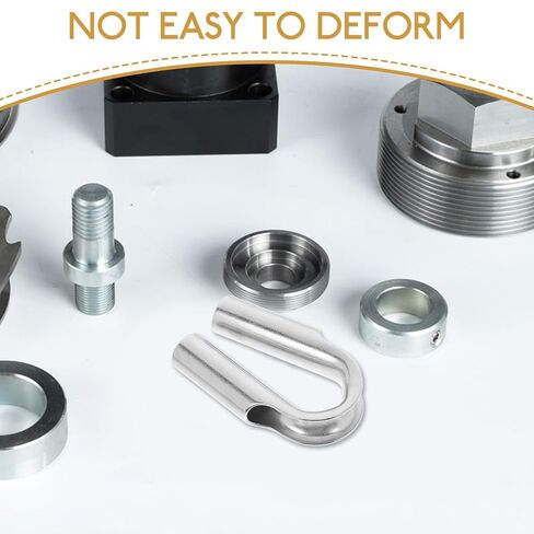 Mipcase Stainless Steel Wire Rope Thimble for Wire Rope and Towing Cable Enhanced Stability and Versatile Applications Suitable for Electrical Industries and Marine Use in Kuwait