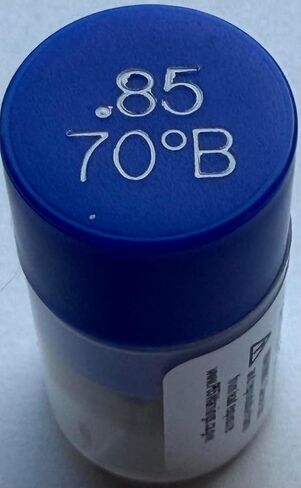 Two Pack - Oil Burner Nozzle, .85 70 B, Solid Spray Blue Cap .85 70 B Oil Nozzle .85 Gallons per minute with a 70 degree Solid Spray in Kuwait