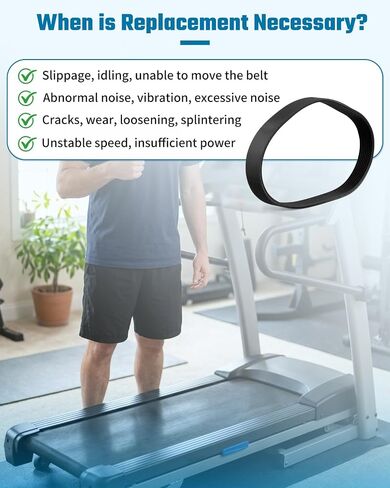 1000109551 Treadmill Drive Belt Fit for Horizon Fitness T101/ Advance 400 TM75/TM75C/PTM110/ Elite 3.2T TM145 in Kuwait