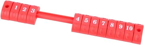 Foosball Ball Score Counter, 10 Numbers 2Pcs Table Football Scoring Counters, Plastic Foosball Table Scoring Counter, Red and Blue Foosball Scoreboard, 10.5x1.6inch in Kuwait