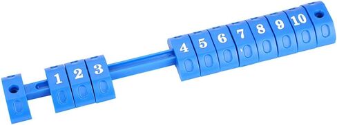 Foosball Ball Score Counter, 10 Numbers 2Pcs Table Football Scoring Counters, Plastic Foosball Table Scoring Counter, Red and Blue Foosball Scoreboard, 10.5x1.6inch in Kuwait