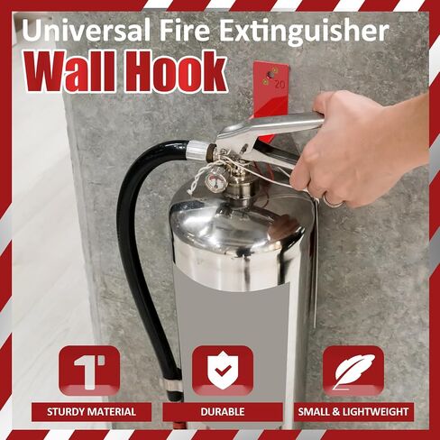 4 Pack Fire Extinguisher Mounts & Brackets, Fire Extinguisher Wall Hook Holder Hanger for 20 lb fire Extinguisher Mount in Kuwait