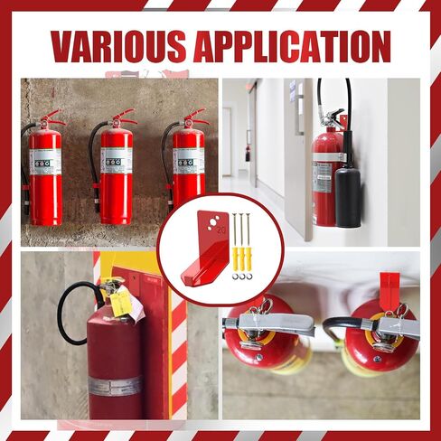 4 Pack Fire Extinguisher Mounts & Brackets, Fire Extinguisher Wall Hook Holder Hanger for 20 lb fire Extinguisher Mount in Kuwait