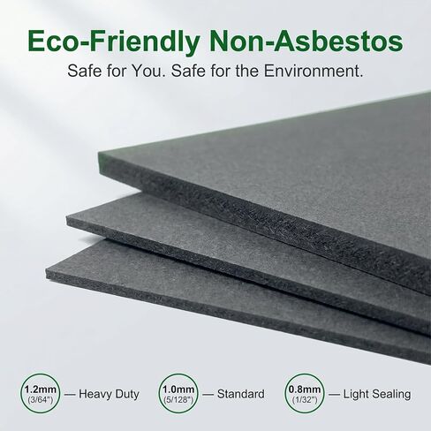 3PCS Non-Asbestos Gasket Material Paper Sheet-0.8mm/1mm/1.2mm | 15"x11.8",Oil/High Temp/Corrosion Resistant for Small Engine Repair, Lawn Mower, Motorcycle, Generator DIY Cutting Sealing in Kuwait