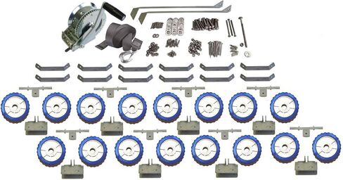 WaveRunner Jet Ski Dock Ramp Wheel Kit - Build Your Own Boat Ramp - Fits PWC 1200-2000 lbs, Up to 16 ft - Adjustable Length, Galvanized Hardware in Kuwait