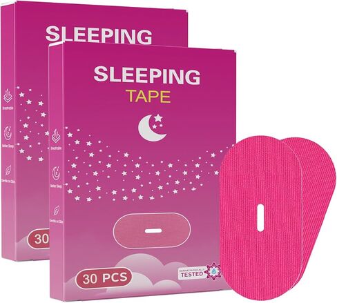 Mouth Tape for Sleeping Women 60 Count Gentle Pink Strip Tape C-8 in Saudi Arabia