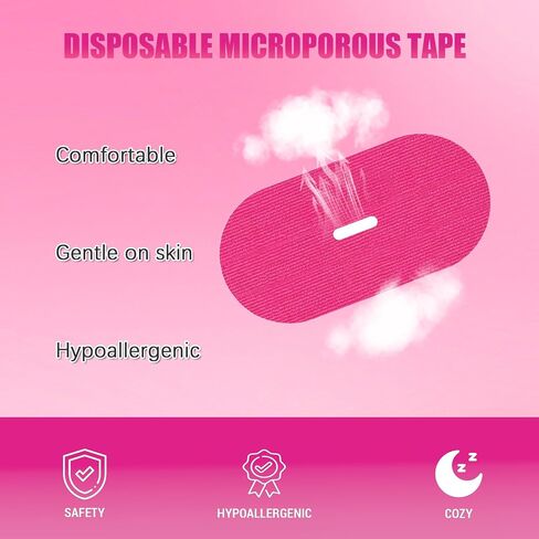 Mouth Tape for Sleeping Women 60 Count Gentle Pink Strip Tape C-8 in Saudi Arabia