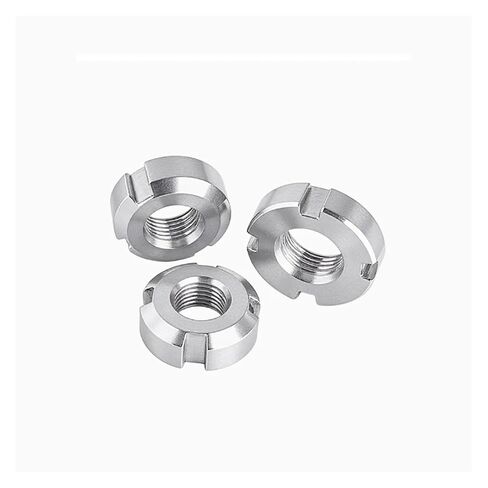 GB812 Stainless Steel Slotted Round Nuts Locknuts with Fine P2.0 Thread M24-M50(M33X2 1PCS) in Kuwait