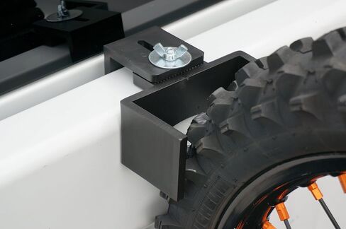 دليل عجلة إسفين الإطارات من Hardline Products USA - مثبت سرير عالمي للدراجات النارية والدراجات الهوائية - مشبك عجلة بدون حفر للدراجات الترابية ودراجات الشوارع وMTB - صنع في الولايات المتحدة الأمريكية - TW-1 in Kuwait