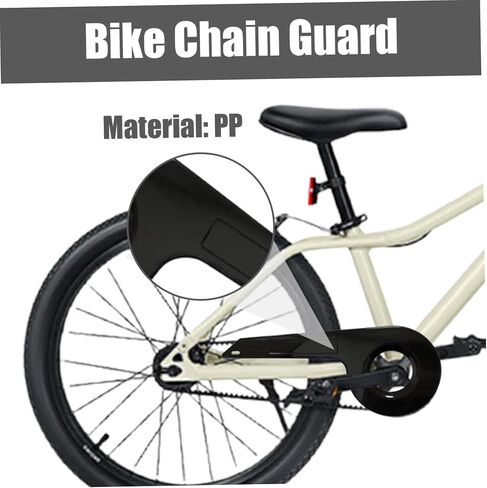 Bike Chain Cover, Bike Chain Guard Fit for 32-36 Teeth Universal Bicycle Chain Guard Kids Sturdy Bike Chain Cover for Bike Accessories Black, Bike Chain Guard, Standard in Kuwait