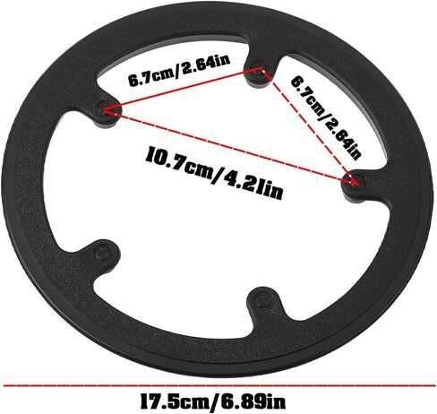 2Pcs 5-Hole 40 Teeth Bike Chain Guard Chain Guide Frame Wrap Protector in Kuwait