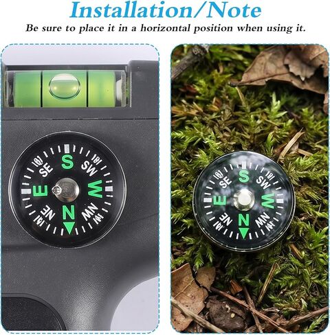 20 Pcs Mini Button Compass Hard Shell, Liquid Filled Button Compass for Hiking Survival Watch Band Paracord Camping Outdoor Activities Accessory Gear 3/4 Inch (20mm) in Kuwait