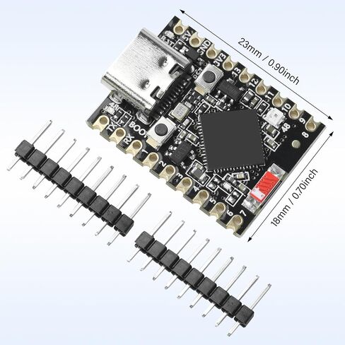 4 قطع لوحة تطوير صغيرة ESP32-S3، ESP32-S3 ثنائي النواة WiFi + Bluetooth 5.0 IoT Dev Kit، USB-C، 240 ميجا هرتز MCU، وحدة لاسلكية 2.4 جيجا هرتز، لوحة مدمجة منخفضة الطاقة (بدون رأس ملحوم) in Kuwait