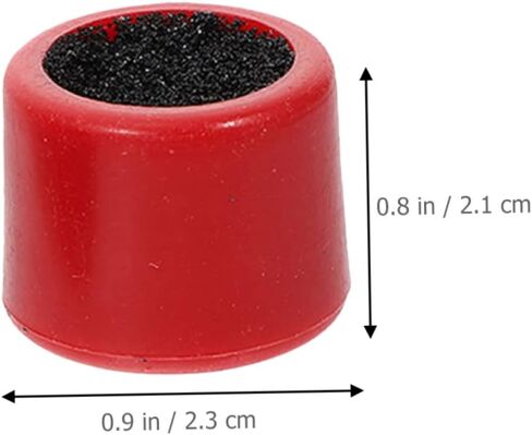 Abaodam 4pcs Billiard Cue Tip Trimmer Double-Sided Shaper Tool for Pool Cue Maintenance Red Design for Better Ball Control Lightweight and Portable in Kuwait