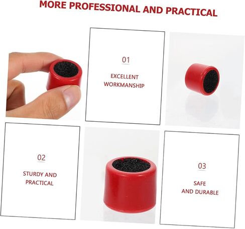 Abaodam 4pcs Billiard Cue Tip Trimmer Double-Sided Shaper Tool for Pool Cue Maintenance Red Design for Better Ball Control Lightweight and Portable in Kuwait
