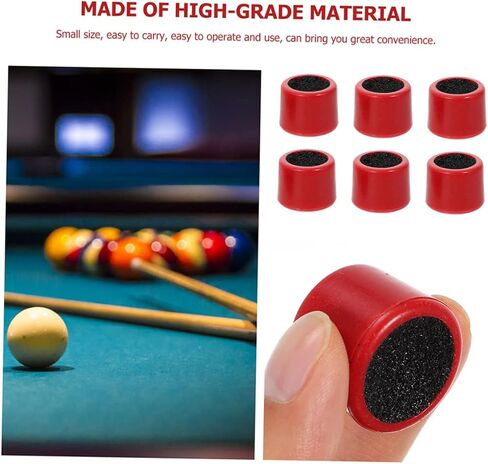 6pcs Double-Sided Cue Tip Shaper Tool for Billiards Sanding and Shaping Accessories for Pool Cue Tips Compact and Portable Design in Kuwait
