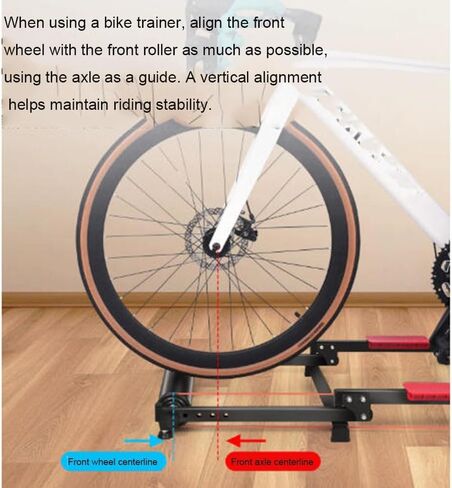 Adjustable Indoor Cycling Roller Trainer, Quiet Stationary Bike Trainer Stand with Smooth Rollers, Aluminum Alloy Bike Training Stand for Road Bikes Home Use in Kuwait