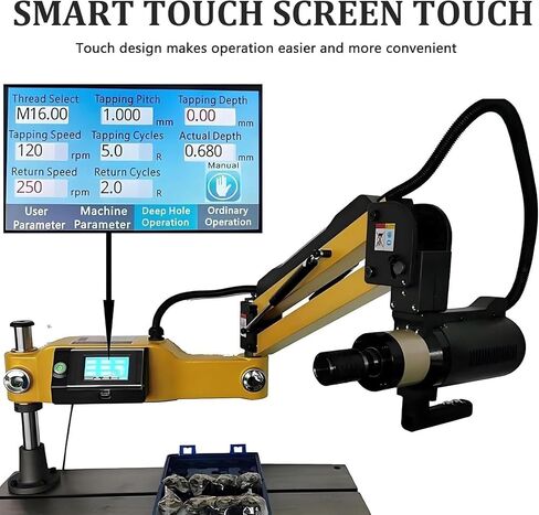 Electric Tapping Machine,Electric Tapping Arm with 312rpm,1000mm Flexible Tapping Arm, Drilling Tapping Machine in Kuwait