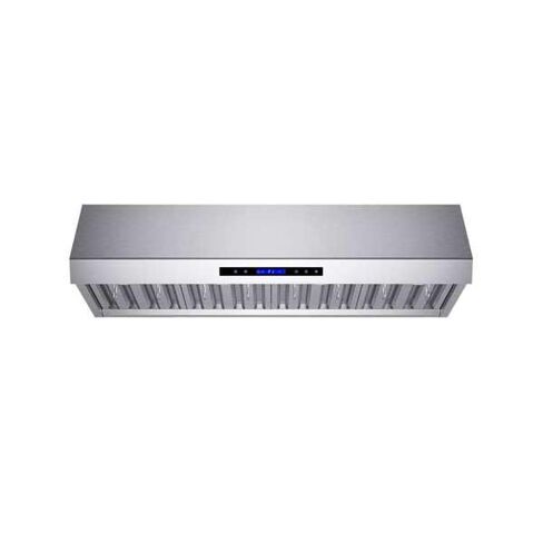 FORNO 48 بوصة جدار جبل غطاء محرك السيارة الفولاذ المقاوم للصدأ المهنية 1000 CFM محرك مزدوج تحت خزانة تنفيس هود Palazzo الثقيلة يربك مرشحات 4 سرعة تعمل باللمس شاشة LCD عن بعد مروحة عادم المطبخ in Kuwait
