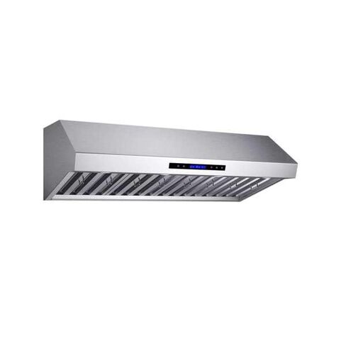 FORNO 48 بوصة جدار جبل غطاء محرك السيارة الفولاذ المقاوم للصدأ المهنية 1000 CFM محرك مزدوج تحت خزانة تنفيس هود Palazzo الثقيلة يربك مرشحات 4 سرعة تعمل باللمس شاشة LCD عن بعد مروحة عادم المطبخ in Kuwait