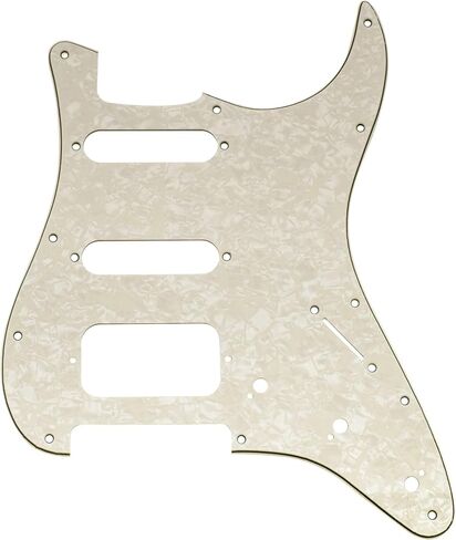 جيتار Musiclily Pro ذو 11 فتحة ST للجيتار الكهربائي Squier Sonic Strat HSS، 3 طبقات باللون الأسود in Kuwait