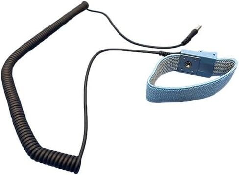 Anti Static Mat - ESD Table Mat - Soldering, Electronic (Cellphone, Computer) Repair, PC Building - with Wrist Strap, and Grounding Kit - Green (2' x 4' (24" x 48")) in Kuwait