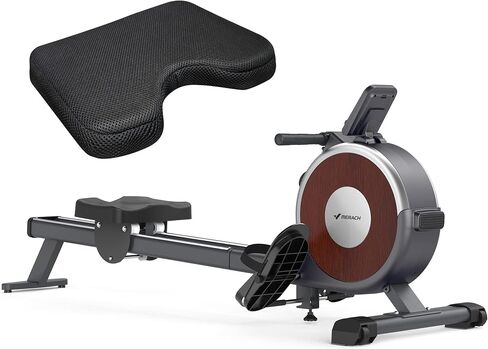آلة التجديف ووسادة المقعد من ميراش، آلة التجديف المغناطيسية للمنزل، 16 مستوى من المقاومة الهادئة، حاجز منزلق مزدوج بسعة وزن تصل إلى 350 رطل كحد أقصى in Kuwait