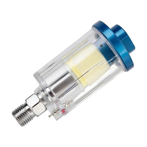 Compressed Air Filter Regulator With Pressure Gauge, Air Pressure Filter Oil-Water Separator For Spray Gun, 1/4 Inch NPT Pneumatic Air Pressure Regulator With Copper Core Filter, Tail Grid Moisture Tr in Kuwait