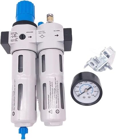 Pneumatic FRL Air Filter Regulator and Lubricator Manual Drain 1/2 3/4 1 Inch Maxi Type Source Treatment Unit(45659) in Saudi Arabia