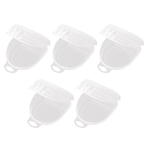 5pcs Portable Denture Storage Containers for Braces and Dentures, Pp Material Mouth Guard Boxes, Easy to Carry and Keep Orthodontic Retainers Safe and Clean for Travel and Business in Kuwait