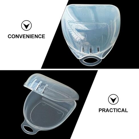 5pcs Portable Denture Storage Containers for Braces and Dentures, Pp Material Mouth Guard Boxes, Easy to Carry and Keep Orthodontic Retainers Safe and Clean for Travel and Business in Kuwait