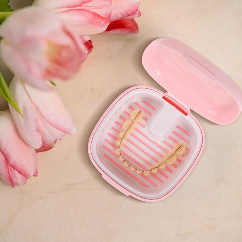 Portable and Secure Lid with Built-in Drainer Basket Retainer Case Compact Plastic Retainer Holder Storage Box for Travel and Home Use in Kuwait