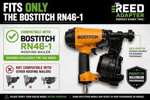 لجهاز تثبيت المسامير للسقف Bostitch RN46-1 | أداة تركيب جوانب الفينيل | فولاذ مطلي بالزنك | تثبيت انحياز أسرع بما يصل إلى 4X in Kuwait