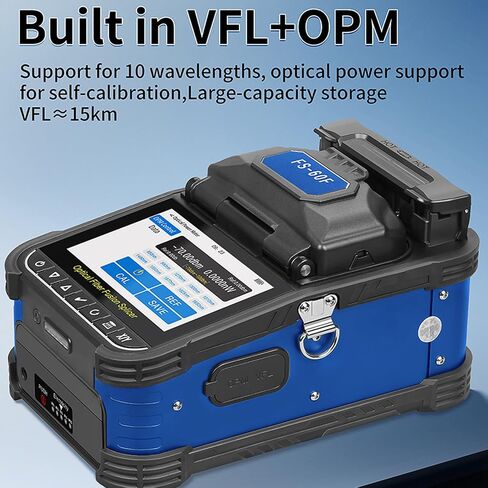 Fiber Splicer Automatic 5in LCD FTTH Fiber Splicing Kit (US Plug AC100-240V) in Kuwait