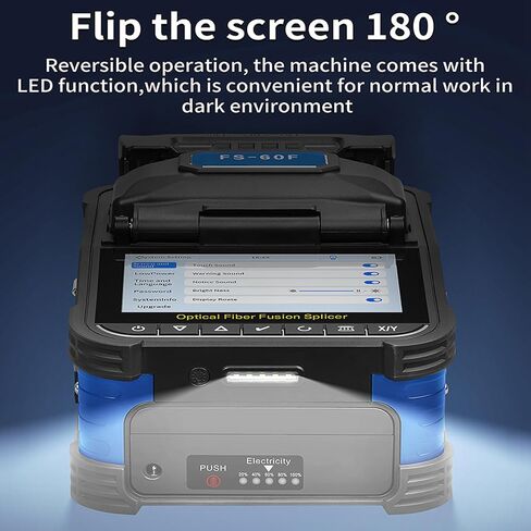 Fiber Splicer Automatic 5in LCD FTTH Fiber Splicing Kit (US Plug AC100-240V) in Kuwait