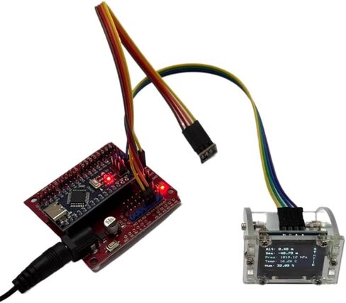 RC Model Rocket Altimeter Barometer with Pressure Temperature Humidity Monitoring Real-time Altitude Display Type-C Powered in Kuwait