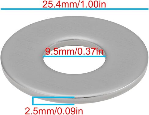 OTOTEC 4 قطع من غسالات محور الدراجة الألومنيوم 25.4 × 9.5 × 2.5 مم متوافقة مع دراجات BMX والدراجات ذات محاور 3/8 بوصة in Kuwait