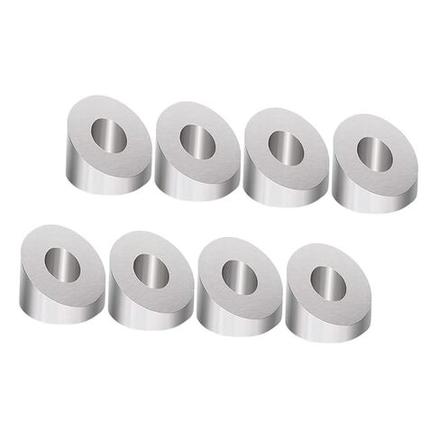 Alipis 8Pcs Stainless Steel 35 Degree Beveled Washers for Stair Railing Cable Connections Metal Cable Railing Kit Hardware Fasteners Replacement in Kuwait