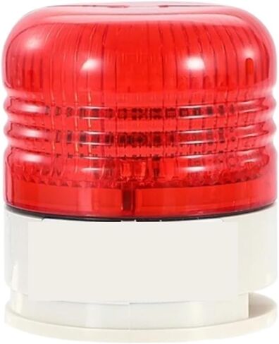 Small Warning Light with Buzzer SV-JS52 Siren 12V24V220V Tower Alarm Sounder Waterproof Lamp Indicator for Machinery Pipeline(Red Buzzer 24V) in Kuwait